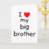 Ik hou van mijn Big Brother Kaart (Gele Bloem)