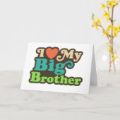 Ik hou van mijn Big Brother Kaart (Gele Bloem)