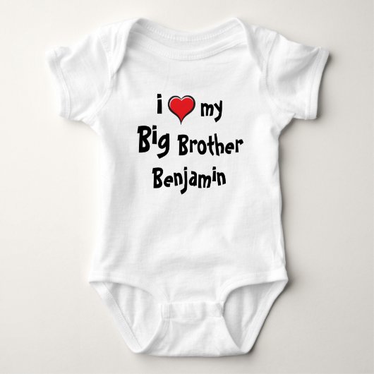 Ik hou van mijn Big Brother Specialized Baby Bodys Romper (Voorkant)