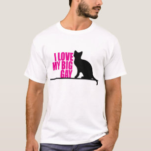Ik hou van mijn Big Gay Cat T-shirt