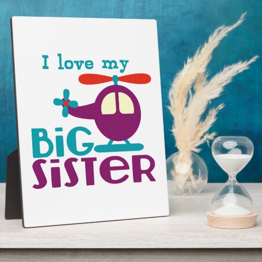 Ik hou van mijn Big Sister Fotoplaat (Zijkant)