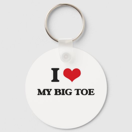 Ik hou van mijn Big Toe Sleutelhanger (Voorkant)