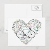 Ik hou van mijn bike briefkaart (Voorkant / Achterkant)