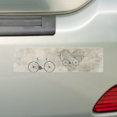 Ik hou van mijn bike bumpersticker (Op auto)
