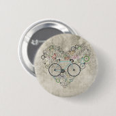 Ik hou van mijn bike ronde button 5,7 cm (Voorkant /achterkant)