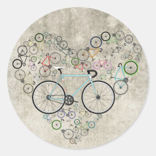 Ik hou van mijn bike ronde sticker