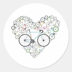 Ik hou van mijn bike ronde sticker
