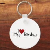 Ik hou van mijn binky sleutelhanger (Voorkant)