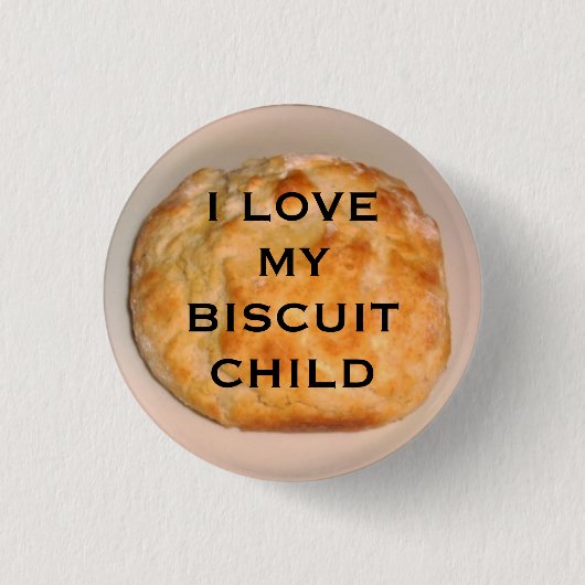 Ik hou van mijn biscuitkind ronde button 3,2 cm (Voorkant)