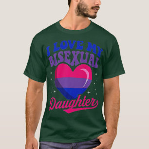 Ik hou van mijn biseksuele dochter Bisexual Pride T-shirt