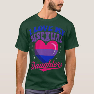 Ik hou van mijn biseksuele dochter Bisexual Pride  T-shirt