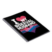 Ik hou van mijn biseksuele man bi trots biseksuele notitieboek (Rechterzijde)