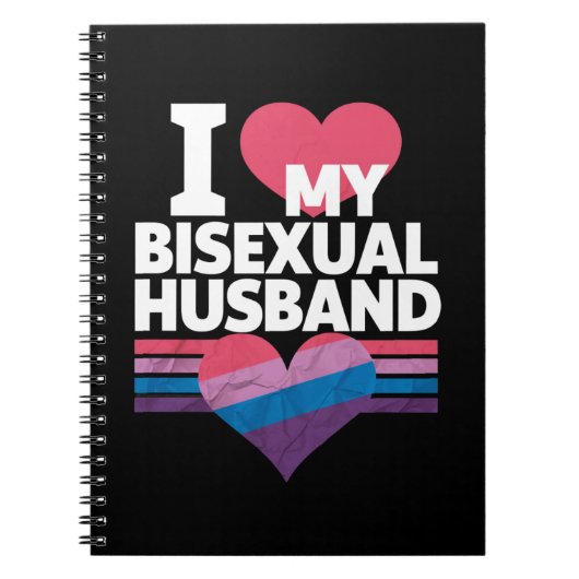 Ik hou van mijn biseksuele man bi trots biseksuele notitieboek (Voorkant)