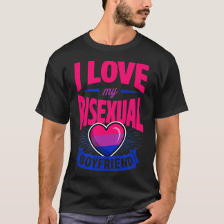 Ik hou van mijn biseksuele vriend Cute Bi Pride An T-shirt
