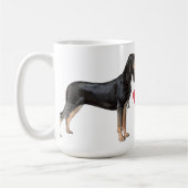 Ik hou van mijn Black en Tan Coonhound Koffiemok (Links)