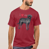 Ik hou van mijn Black Lab T-Shirt (Voorkant)