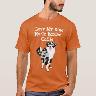Ik hou van mijn blauwe grenspoel t-shirt