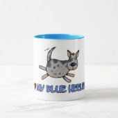 ik hou van mijn blauwe kaart mok (Midden)