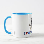 ik hou van mijn blauwe kaart mok (Links)