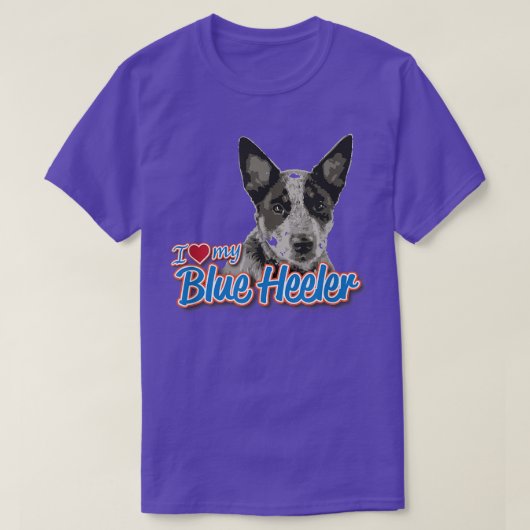 Ik hou van mijn blauwe voeler t-shirt (Design voorkant)