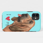 Ik hou van mijn bloedhond Case-Mate iPhone case (Achterkant (horizontaal))