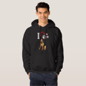 Ik hou van mijn bloedhond hoodie (Voorkant volledig)