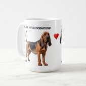 Ik hou van mijn bloedhond koffiemok (Voorkant links)