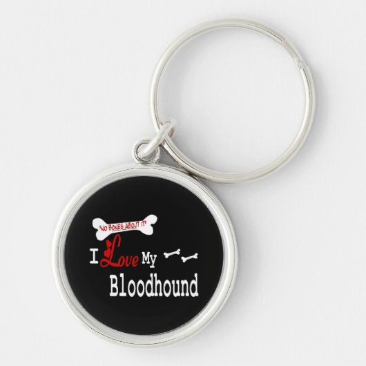 Ik hou van mijn bloedhond sleutelhanger (Voorkant)