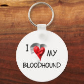Ik hou van mijn bloedhond sleutelhanger (Voorkant)