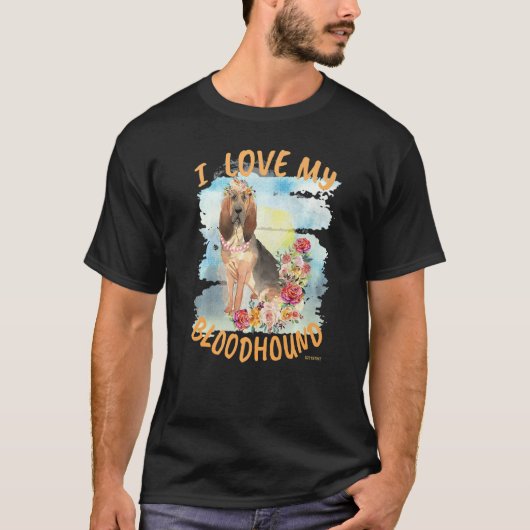 Ik hou van mijn bloedhond t-shirt (Voorkant)