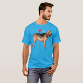 Ik hou van mijn bloedhond t-shirt (Voorkant volledig)