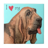 Ik hou van mijn bloedhond tegeltje (Voorkant)