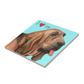 Ik hou van mijn bloedhond tegeltje (Zijkant)