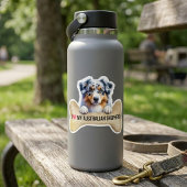 Ik hou van mijn Blue Merle Australian Shepherd Hon Sticker