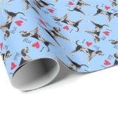 Ik hou van mijn Bluetick Coonhound Cadeaupapier (Rol Hoek)