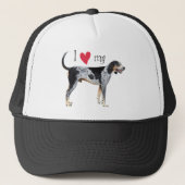 Ik hou van mijn Bluetick Coonhound Trucker Pet (Voorkant)