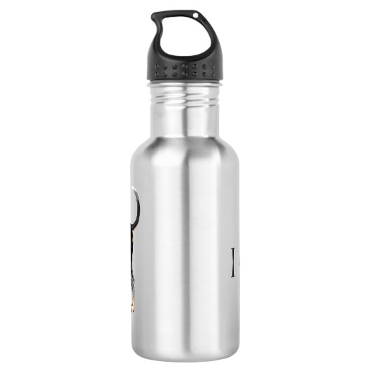 Ik hou van mijn Bluetick Coonhound Waterfles (Achterkant)