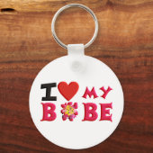 Ik hou van Mijn Bobe Sleutelhanger (Voorkant)
