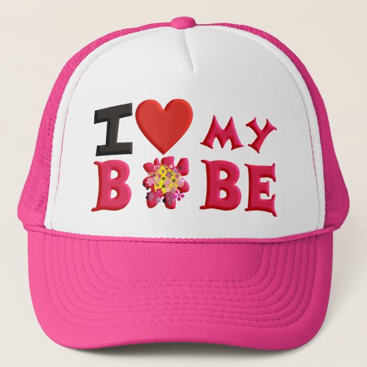 Ik hou van Mijn Bobe Trucker Pet (Voorkant)