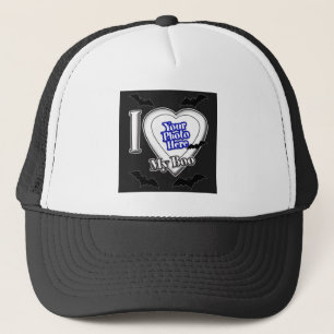 Ik hou van mijn boe met je foto met vleermuizen trucker pet