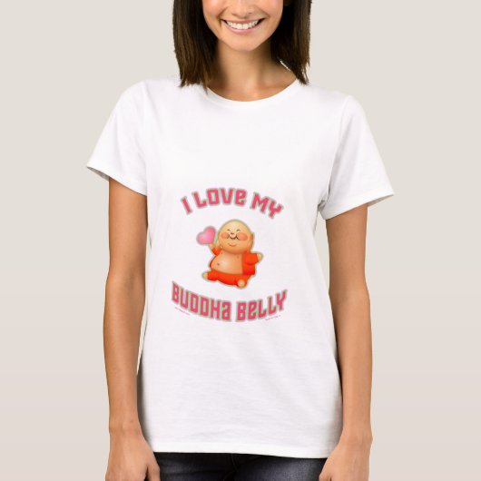Ik hou van mijn Boeddha Belly T-shirt (Voorkant)