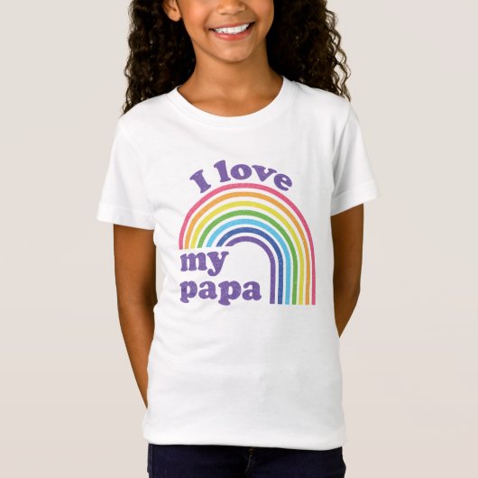 Ik hou van mijn boek - Cute Rainbow T-shirt (Voorkant)
