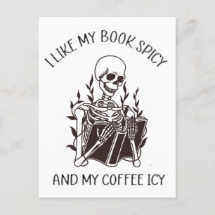 Ik hou van mijn boeken en m'n koffiehuis briefkaart