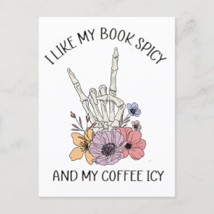 Ik hou van mijn boeken en m'n koffiehuis briefkaart