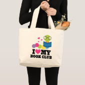 Ik hou van mijn boekenclub die Gift Canvas tas lee (Voorkant (product))