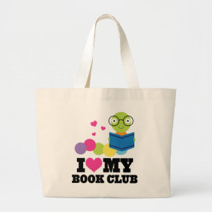 Ik hou van mijn boekenclub die Gift Canvas tas lee