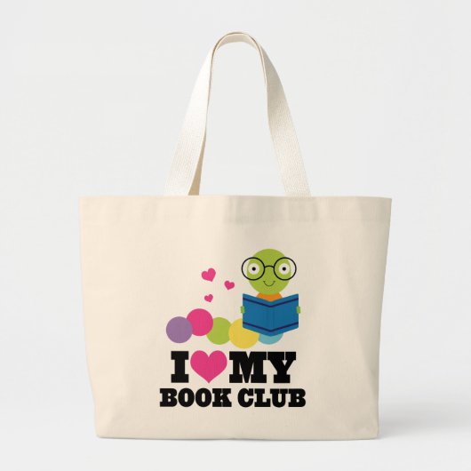 Ik hou van mijn boekenclub die Gift Canvas tas lee (Voorkant)