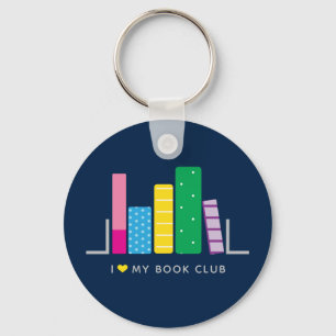 Ik hou van mijn boekenclub sleutelhanger