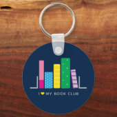 Ik hou van mijn boekenclub sleutelhanger (Voorkant)