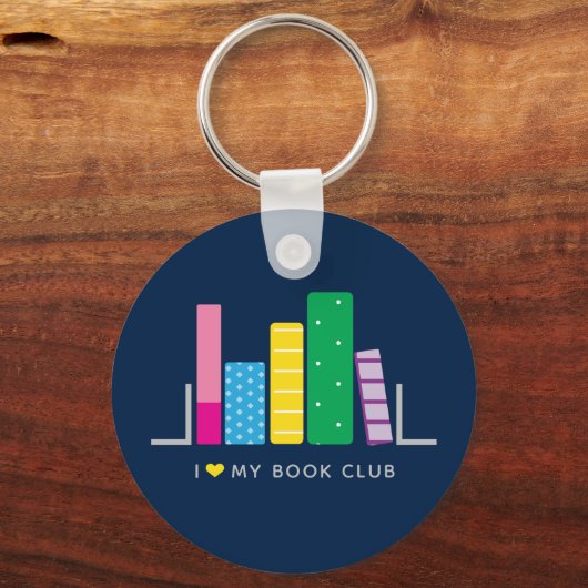 Ik hou van mijn boekenclub sleutelhanger (Voorkant)